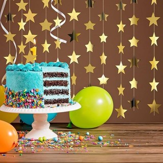 4M Ngôi Sao Sáng Giấy Thả Vòng Hoa Biểu Ngữ Vàng Bạc Bunting Biểu Ngữ Cho Bé Tắm Phòng Trẻ Em Cưới Treo Trang Trí