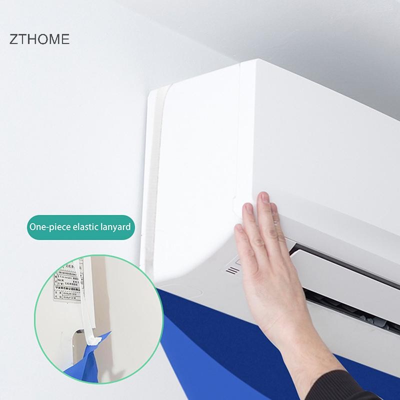 ZTHOME 100cm Vỏ làm sạch mã hóa không khí Túi nhựa PVC Bụi dày có ống nước Trang chủ 1-1.5P Chia điều hòa không khí Dụng cụ HOT