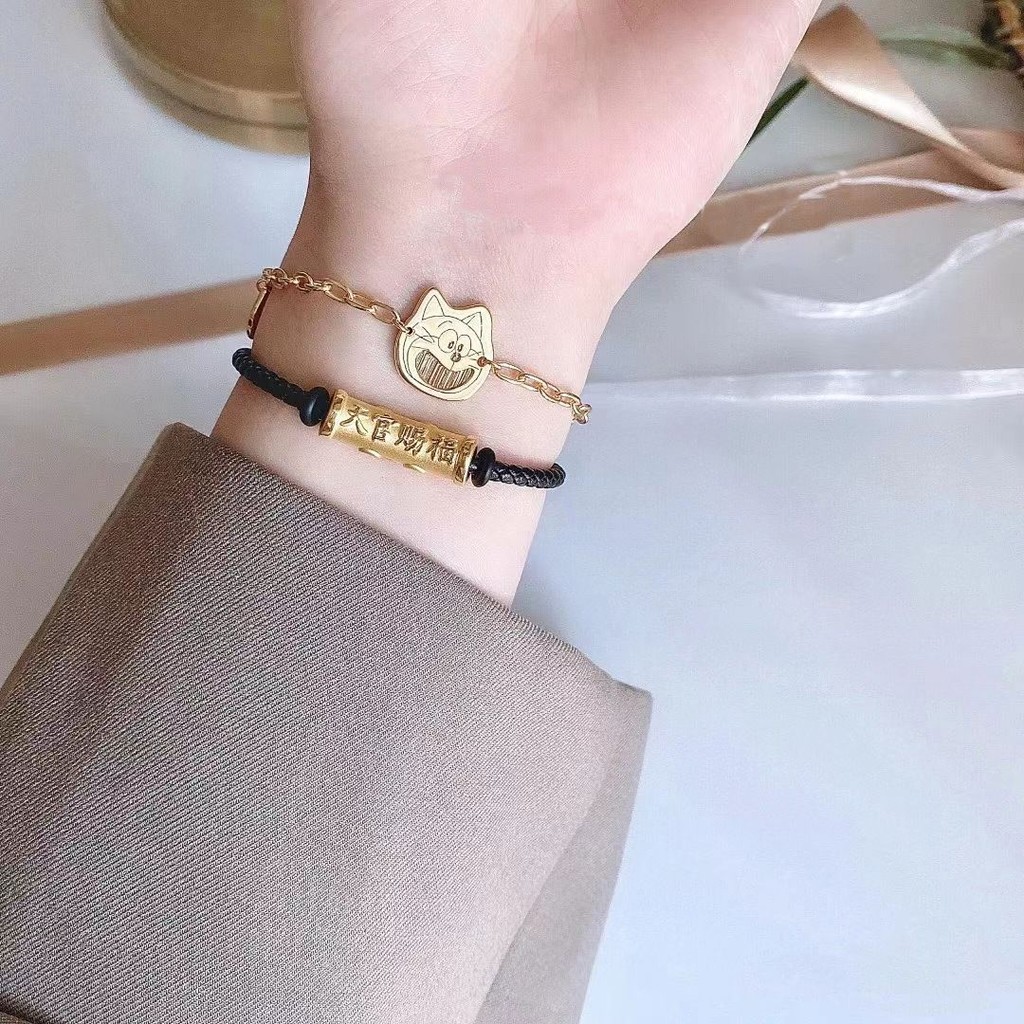 Doremon Vòng Tay Nữ Hoạt Hình Doremon Dài Tai Kẹp Mèo Trang Sức Phù Hợp Với Gửi Bạn Gái Bạn Gái Quà Tặng Sinh Nhật