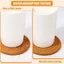 Đế Lót Ly NORDICLIFE, Bộ 4 Màu 8 Tấm Cách Nhiệt, Vải Cotton Tối Giản 4,3 Inch Dệt Có Giá Đỡ Bát Bát Đĩa Thảm Nồi Để Bàn Bảo Vệ