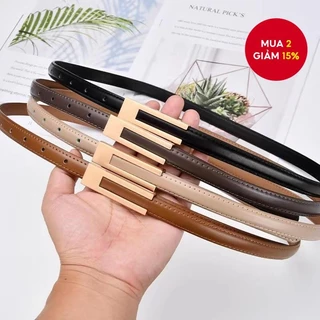 Thắt lưng nữ Slim Hàn Quốc hợp thời trang - Dây thắt lưng có thể điều chỉnh phong cách tối giản đa năng cho quần jean / váy