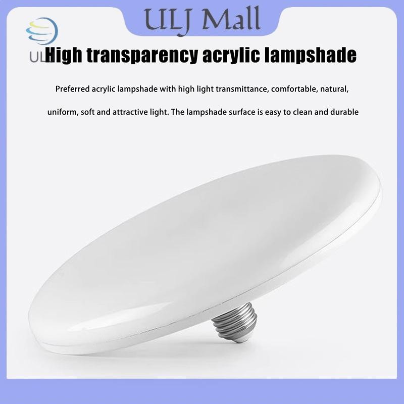 ULJ 1 bóng đèn LED 20-200W, chiếu sáng trong nhà, tiết kiệm điện, đui E27, AC 220V, cho nhà để xe