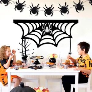 KIKIN Halloween Biểu ngữ DIY Lò sưởi trang trí cho bầu không khí Halloween