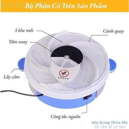 ( Tặng Kèm Mồi ) Máy Bắt Ruồi Tự Động Thông Minh, Dụng Cụ Bắt Ruồi Máy Bắt Ruồi Chạy Điện Không Dùng Hóa Chất BB-443