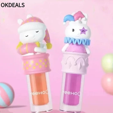 Son dưỡng môi OKDEALS, Son dưỡng môi dạng lỏng dưỡng ẩm cho trẻ em, Son bóng 3,2g Son dưỡng môi