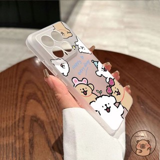 Tương Thích Cho Meizu 21 Note 16 20 18 Pro 17 16 Lucky 08 Meizu Note16 Ốp Điện Thoại Dây Dễ Thương Chó Con Hoạt Hình Màu Trắng Mờ Ngôi Sao Tình Yêu Vỏ Mềm