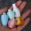 DONOVANQQ 5 Cái Nam Châm Bình Mini Cho Tủ Lạnh, In 3D DIY Bình Bud Nhỏ, Trang Trí Nhà Hiện Đại Với Hoa Giả Chống Rơi Nam Châm Tủ Lạnh Bình Bếp