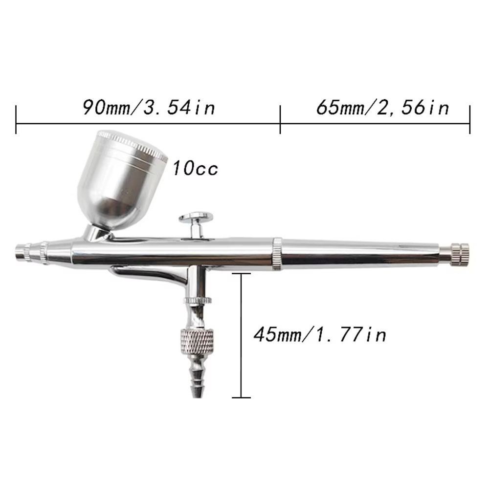 YMIFI Mini Airbrush, Airless Airless Air Gravity Model Đèn pin phun hành động kép, Bền 2 thì 0.3mm HD-130 Thức ăn phun ngọn đuốc cho bức tranh cơ thể Mô hình vẽ tranh Công cụ làm móng