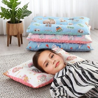 Cotton Nguyên Chất Hoạt Hình Trẻ Em Gối Lõi Mẫu Giáo Bé Học Sinh Thoải Mái Đậu Hà Lan Gối Ngủ Đa Năng Có Thể Giặt UAU7