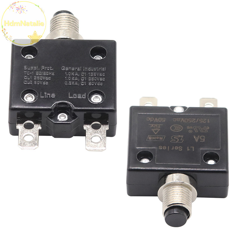 HdmNatalie 20A 25A 30A 40A Bộ ngắt mạch Quá tải Bảo vệ quá dòng L-MC Series Cầu chì DIY Phụ kiện điện tử VN