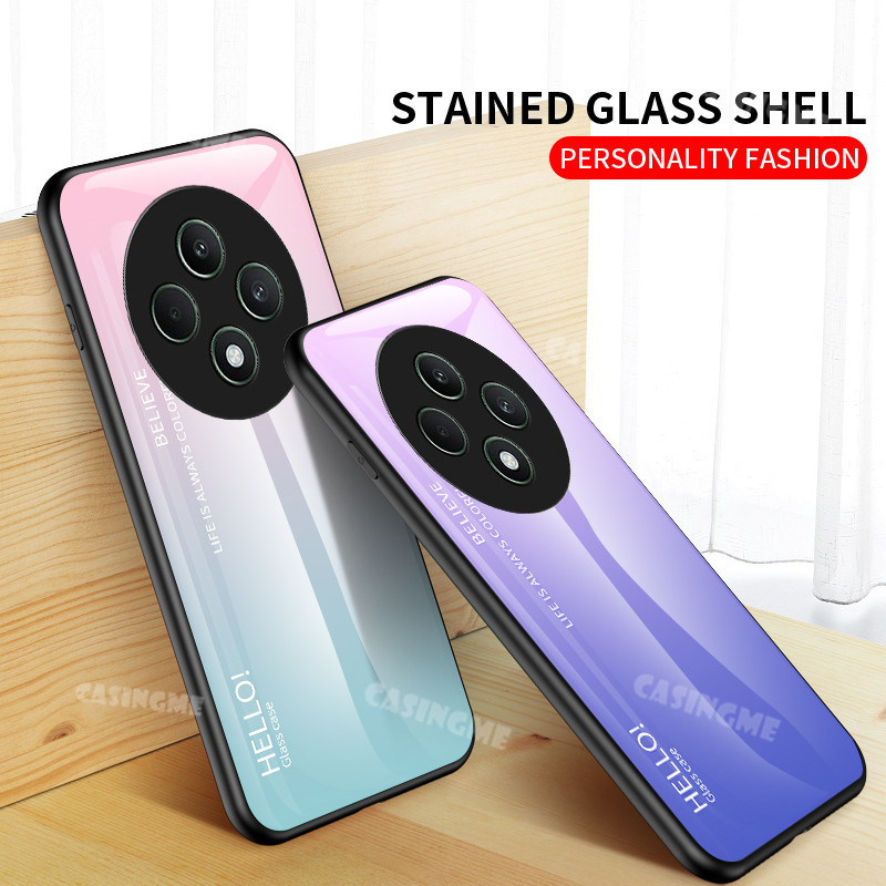 Ốp điện thoại kính cường lực Oppo Reno12 F 5G 2024 cho Oppo Reno 12F Reno12F Reno12 12 Pro F 4G 5G 2024 Vỏ điện thoại Gradient Ốp lưng chống sốc