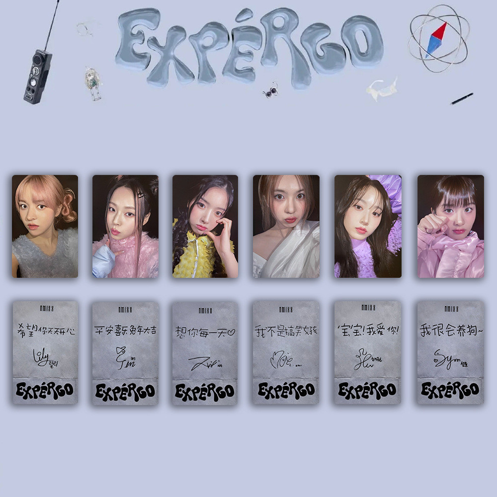 6 Chiếc NMIXX Photocards Expergo Album Fe3O4: BREAK DASH Lomo Cards LILY HAEWON SULLYOON BAE JIWOO KYUJIN Ảnh Bưu Thiếp Kpop YM