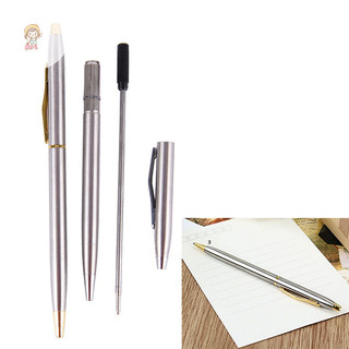 Twe 1 Bút Bi Kim Loại Văn Phòng Phẩm Thanh Inox Xoay Bút Ballpen VN