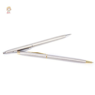 Twe 1 Bút Bi Kim Loại Văn Phòng Phẩm Thanh Inox Xoay Bút Ballpen VN