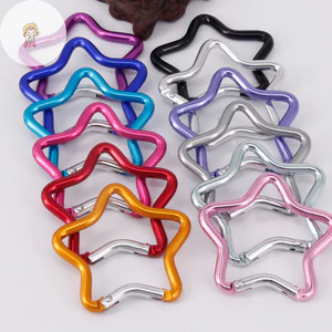Twe Hợp Kim Nhôm Ngoài Trời Hình Ngôi Sao Khóa Lò Xo Carabiner Kẹp Móc Khóa Cho Ba Lô Cắm Trại Đi Bộ Đường Dài Du Lịch VN