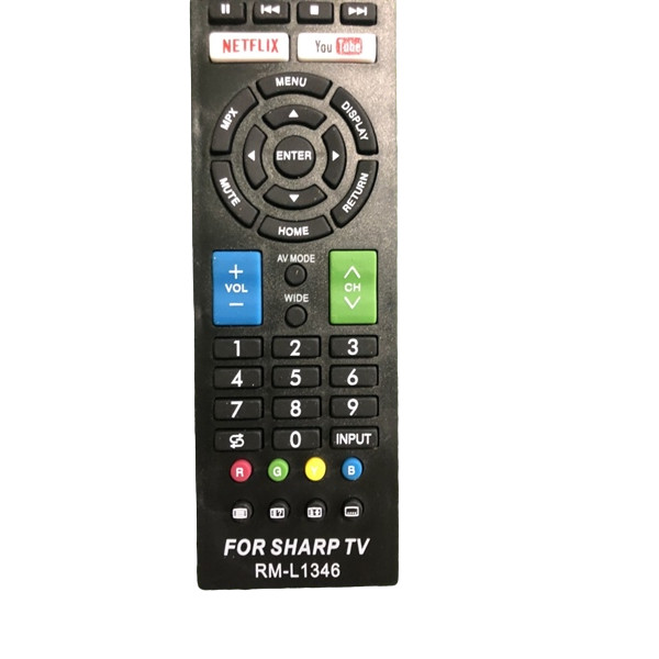 tay điều khiển remote từ xa TV Sharp UD RM-L1346-kèm pin-tay đầu bấm TV sharp UD RM-L1346