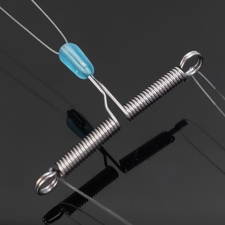 Bộ chia móc câu 10 chiếc - Bộ tách móc lò xo chống cuộn dây - Dòng phụ móc nhanh phuộc lò xo - Phụ kiện câu cá - Dụng cụ kẹp móc đôi - Dụng cụ câu cá
