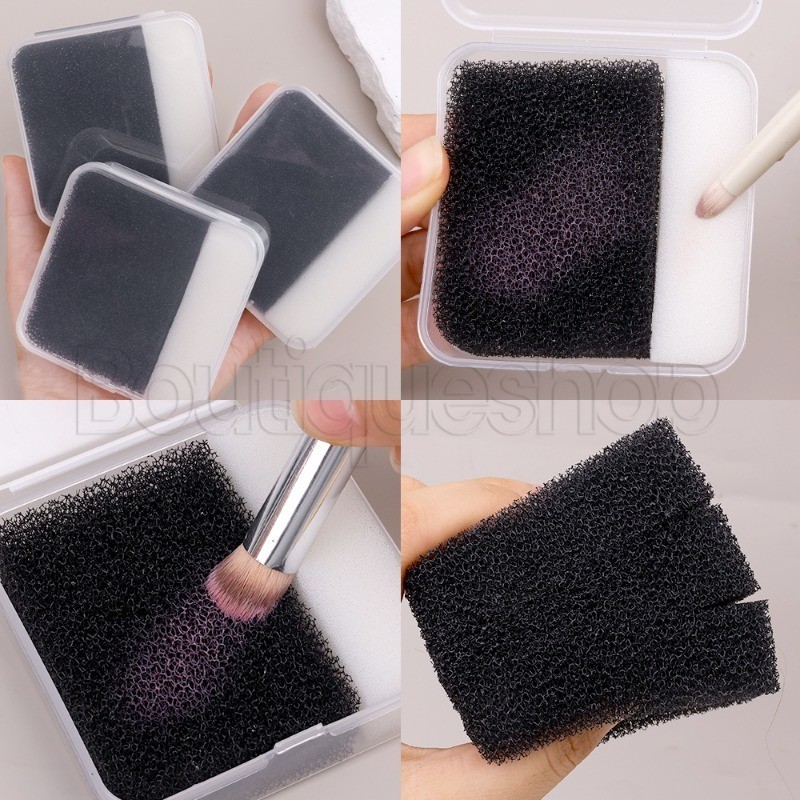 [Nổi bật] Cọ trang điểm - Tẩy bọt biển - Hộp làm sạch - Máy chà bàn chải phấn mắt - Tấm rửa trứng làm đẹp - Hiện vật làm sạch - Phụ kiện trang điểm - Dụng cụ làm đẹp