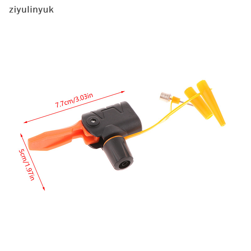 Ziyulinyuk 1Pc Bơm Vòi Adapter TPU Cho Máy Bơm Cho Inflag Xe Đạp Bóng Ống Adapter Kép Bơm Phần Phụ Kiện EN