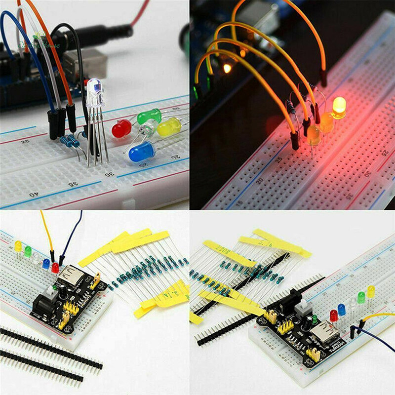 Bộ Điện Tử DIY Starter 830 Tie-point Breadboard Cho R3 Có Hộp mới