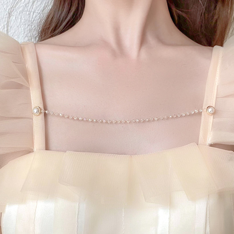 [Yunyuan] Quần Áo Dây Xích Chống Trơn Trượt Phụ Kiện Quần Áo Cardigan Khăn Choàng Cố Định Kẹp Treo Dây Xích Áo Sơ Mi Cổ Dây Xích
