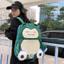 GC2 Pokemon Snorlax Sang Trọng Ba Lô Cặp Đôi Túi Dung Tích Lớn Ba Lô Sinh Viên Đại Học Nữ Hoạt Hình Dễ Thương Túi Đi Học