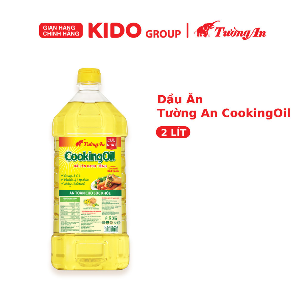 Combo 3 chai Dầu Ăn Tường An CookingOil 2L