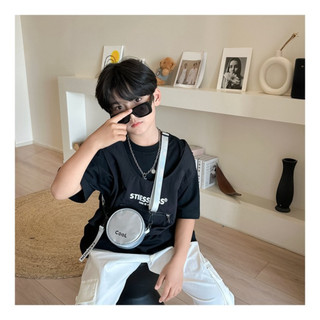 [Giao hàng từ Việt Nam] Túi đeo chéo trẻ em NETDWELL, Túi đeo vai trẻ em bền bằng da PU, Đồng xu trẻ em Mini tròn