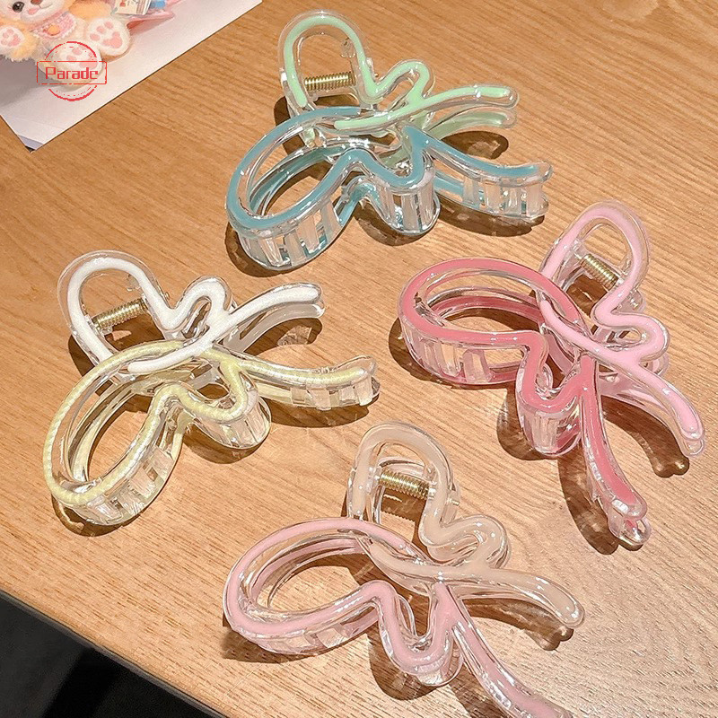 Diễu Hành Màu Gradient Kẹp Tóc Cho Nữ Hairgrips Acrylic Vuốt Tóc Kẹp Tóc Phụ Kiện Tóc Thanh Lịch Bé Gái Mũ VN