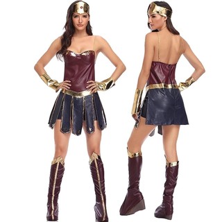 Siêu Anh Hùng Wonder Người Phụ Nữ Trang Phục Halloween Người Lớn Hai Chiều Nữ