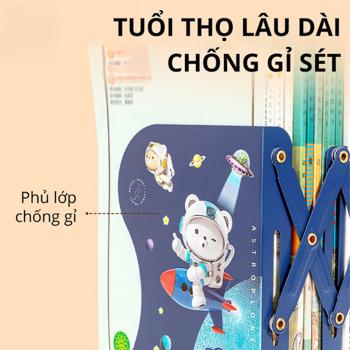 [HÀNG LOẠI 1] Kệ Sách Để Bàn Đa Băng Gấp Gọn 3 Ngăn Bằng Thép Dày 0,9mm Chịu Lực Tốt Chắc Chắn