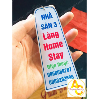 Móc khóa số phòng, tên cho khách sạn, nhà nghỉ theo yêu cầu, tinh tế- bền- đẹp - không phai màu