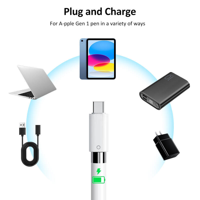 Ảnh HdoorLink USB C sang pencil 1st Adapter ipencil 1st và Pad gen 10 Đầu nối sạc nối Bluetooth giữa 1
