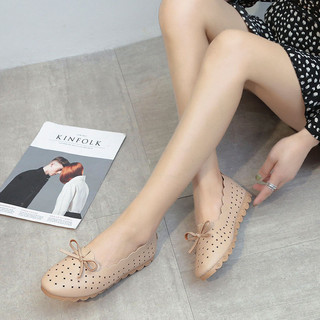 Giày nữ đế mềm slip on lười trắng, phù hợp mẹ, sinh viên, y tá