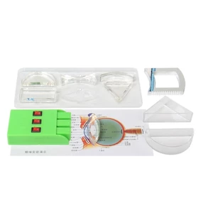 SA 10 Chiếc Bộ Ống Kính Quang Học Để Giảng Dạy Vật Lý Tạo Phổ 6 Ống Kính Khác Nhau