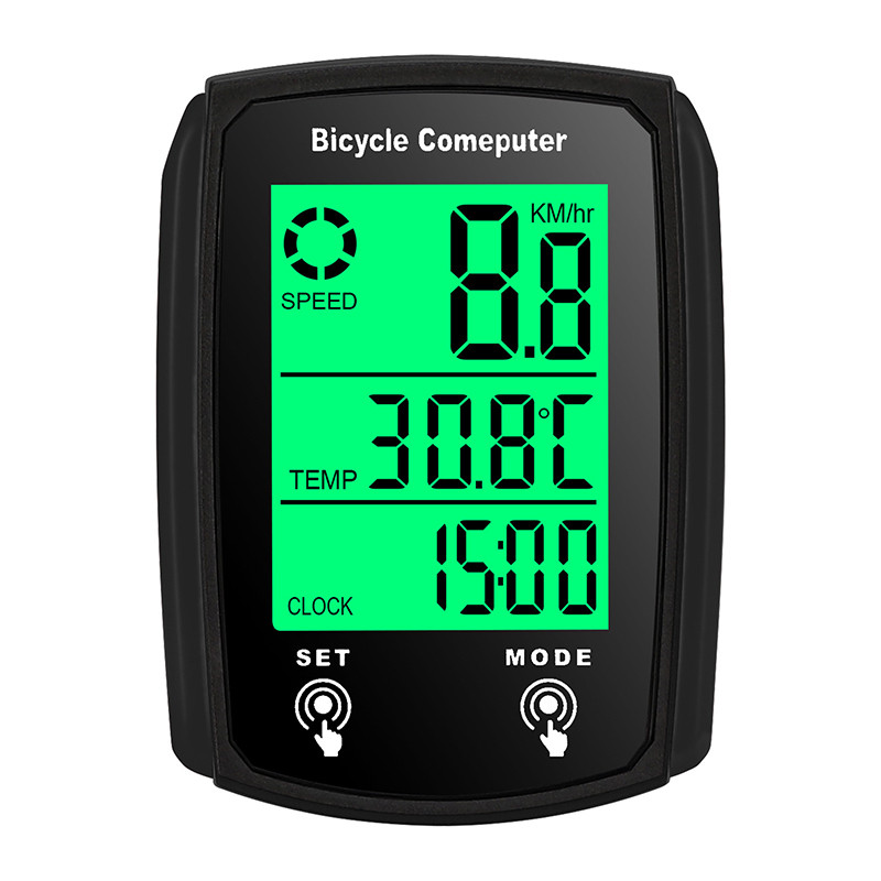 Tmoy Xe Đạp Máy Tính LCD Kỹ Thuật Số Có Dây Đi Xe Đạp Máy Tính Đồng Hồ Tốc Độ Xe Đạp Đồng Hồ Đo Tốc Độ Với Đèn Nền Phụ Kiện Xe Đạp TCS
