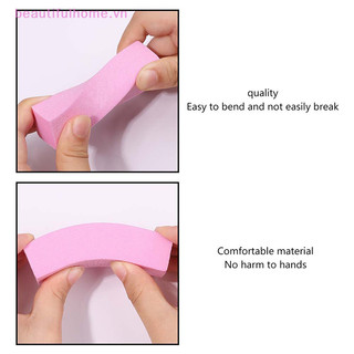 [Beautifulhome] 5 / 10 Cái Tập tin chà nhám đánh bóng màu hồng Chăm sóc móng tay Bọt biển Nail Art Pad Grindig Đánh bóng không làm tổn thương Dụng cụ nghệ thuật Móng tay nghệ thuật [làm đẹp]
