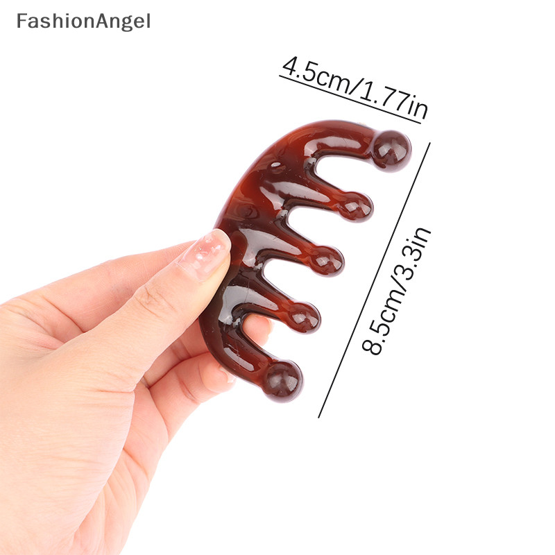Fashionangel 1 Chiếc Răng Rộng Massage Lược Mặt Toàn Thân Gouache Cạp Da Đầu Kinh Tuyến Thư Giãn TH
