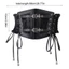 FUHUIOT Ren Cummerbunds, Thắt Lưng Corset Da Có Thể Điều Chỉnh, Punk Giảm Béo Dây Buộc Hoa Eo Rộng Đầm Corset