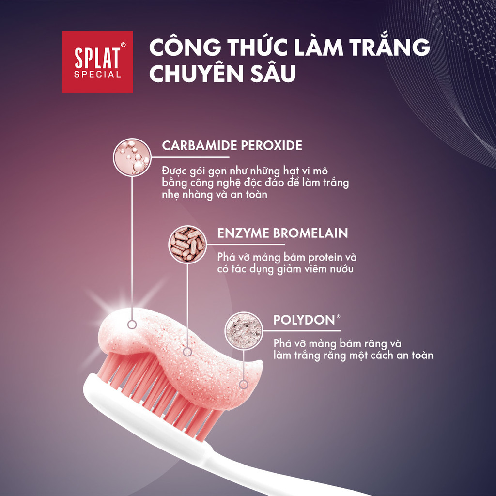 Mô tả Kem Đánh Răng Cho Hơi Thở Thơm Mát SPLAT Special series Dạng Gel Làm Sạch Mảng Bám 75ml - 2