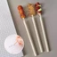 Bút bi TUYỆT VỜI, Bút đài phun nước bằng nhựa 17cm, Loại vỏ màu thịt nướng Bút trung tính