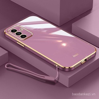 Miễn phí mô hình thẳng cạnh mềm Trường hợp với dây đeo sang trọng cho Samsung Galaxy A55 A15 A35 A54 A24 A14 M54 M14 4G 5g nrnj