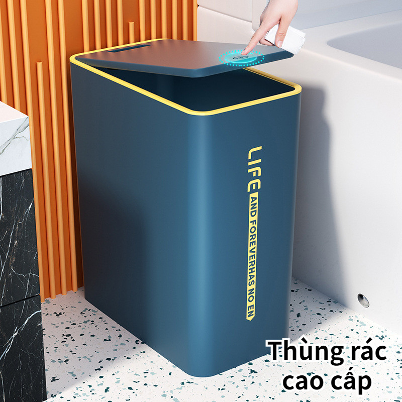 Thùng Rác Nhà Vệ Sinh Sọt Rác Có Nắp Bật Thùng Đựng Rác Nhựa Tiết Kiệm ...
