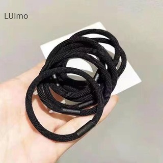 Luimo 10 Chiếc Màu Trơn Dày Độ Đàn Hồi Cao Tóc Cho Nữ Bé Gái Co Giãn Đuôi Ngựa Giá Đỡ Dây Cao Su Thời Trang Phụ Kiện Tóc SBS