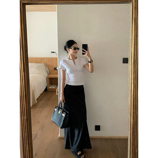 Áo Babytee Cổ Tàu Co Giãn Ôm Body Tay Ngắn
