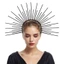 Woke Phóng Đại Băng Đô Cho Nữ Tiaras Vương Miện Hairhoop Thanh Lịch Băng Đô Quấn Tóc Nữ Baroque Mũ Cưới Vương Miện