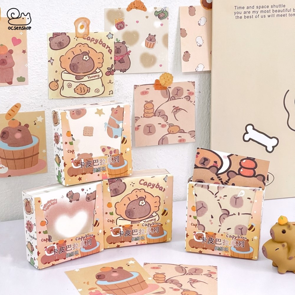 Hộp note vuông Capybara (200 tờ)
