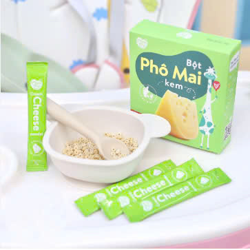 Phô Mai Tách Muối Mămmy Hộp 10 gói 3g Dạng Bột Rắc Cháo Cơm Cho Bé Ăn Dặm Khi Bé 6 Tháng Tuổi