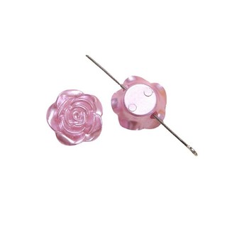 Highlight Pearlescent Nhiều Màu Sắc Đục Lỗ Hoa Hồng Tự Làm Giả Ngọc Trai Phụ Kiện Bông Tai Kẹp Tóc Vỏ Điện Thoại Chất Liệu Bán Buôn