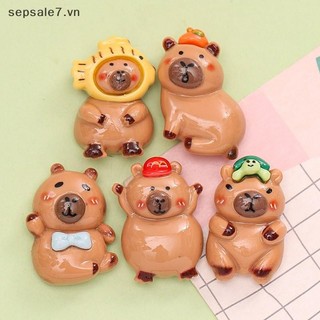 [tuyi mù] 10 CÁI Hoạt Hình Capybara Resin Ch Bright Flatback Động Vật Bông Tai Móc Khóa Mặt Dây Chuyền DIY Trang Sức Làm {đồng chơi}